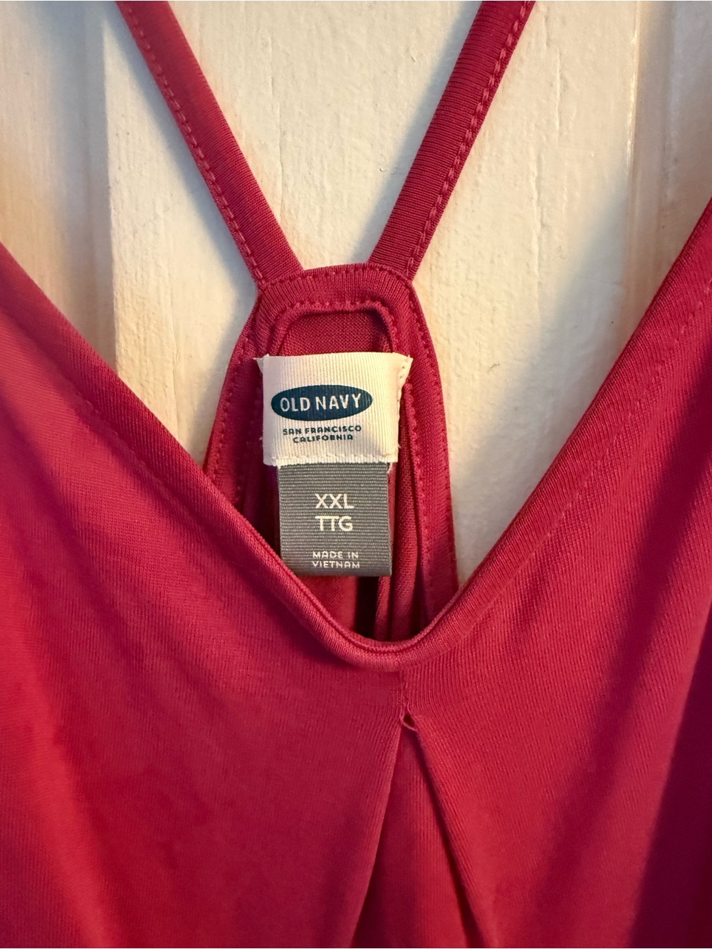 Old Navy Raspberry Strappy Sleep Cami - Picture 2 of 2